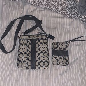 coach crossbody w/ matching wallet